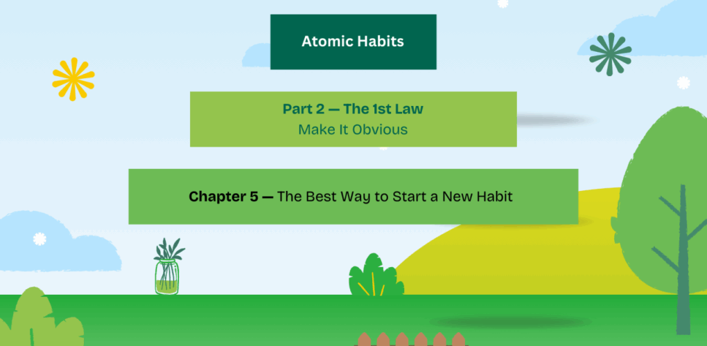 Atomic Habits – Chapter 5: The Best Way to Start a New Habit