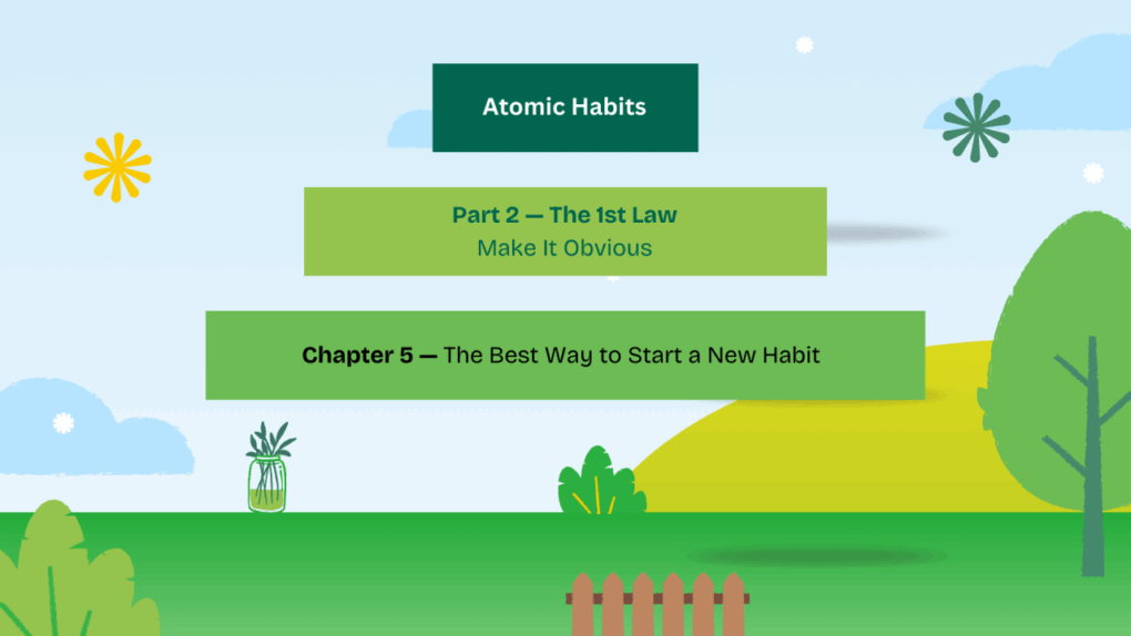Atomic Habits – Chapter 5: The Best Way to Start a New Habit